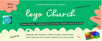LEGO Church coming to Carters Lane Baptist Church